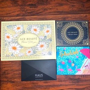 4 pc unused eyeshadow palette bundle